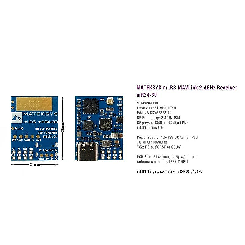 مجموعة MATEKSYS MR24-30-TX mLR - مراجعة Drone Kit Fpv وسعره