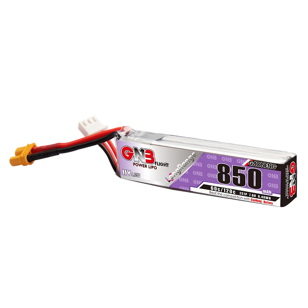 بطارية GAONENG GNB LiPo 850mAh - مراجعة Drone Kit Racing وسعره