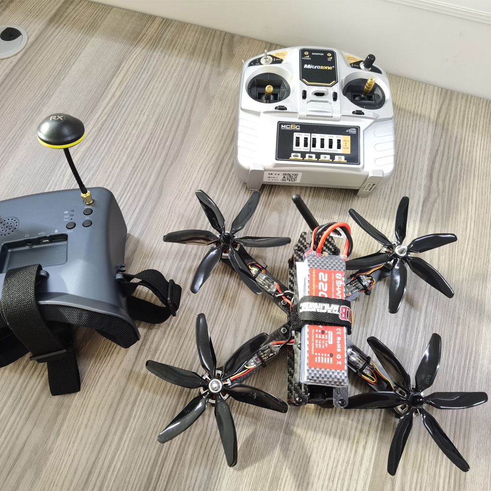 10 قطعة 504060 5x4x6 6-Blade ل - مراجعة Drone Kit Racing وسعره